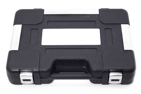 Black case with a set of automotive toolsの写真素材