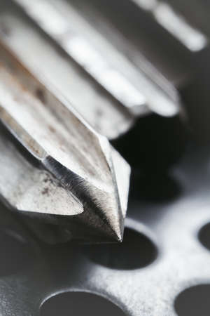 Drill-reamer at factory workshopの写真素材
