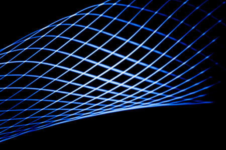 Sound waves in the darkの写真素材