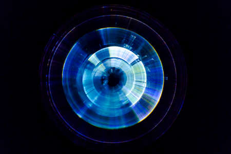 Sound waves in the darkの写真素材