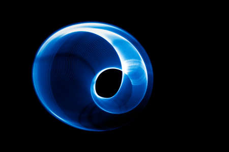 Sound waves in the darkの写真素材