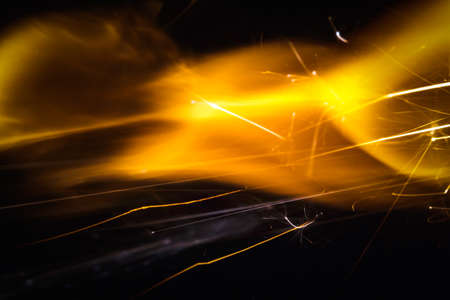 Colored flint sparksの写真素材
