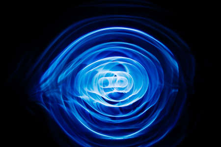 Sound waves in the darkの写真素材