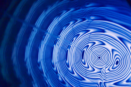 Sound waves in the darkの写真素材
