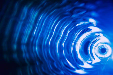 Sound waves in the darkの写真素材