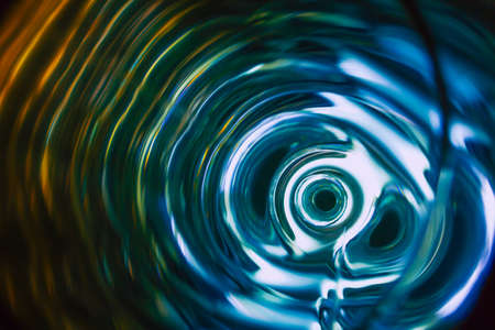 Sound waves in the darkの写真素材