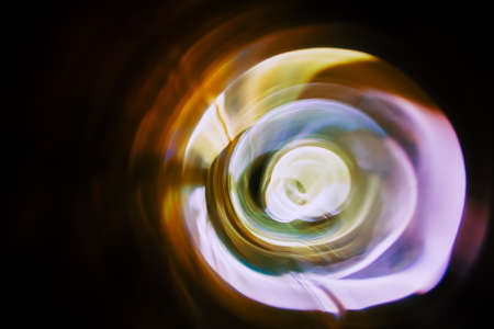 Sound waves in the dark in full colorの写真素材