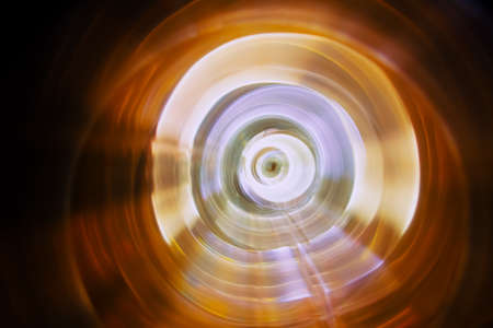 Sound waves in the dark in full colorの写真素材