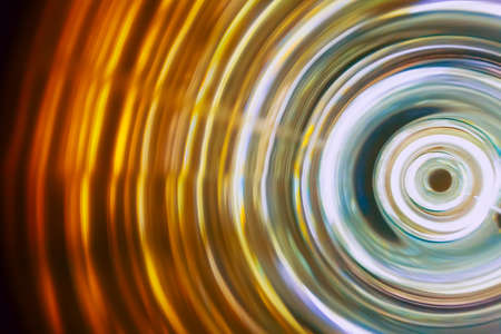 Sound waves in the dark in full colorの写真素材