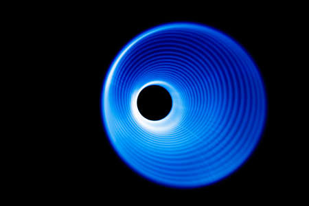 Sound waves in the dark in full colorの写真素材