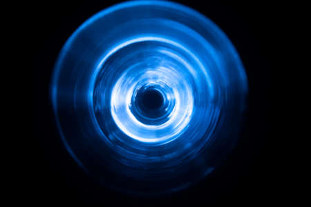 Sound waves in the darkの写真素材