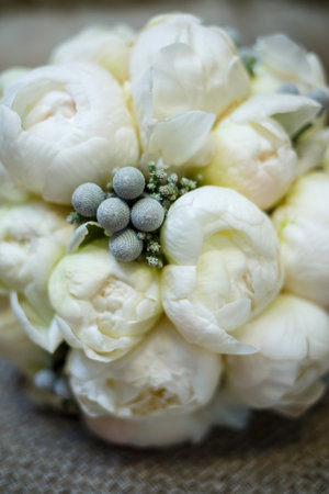 beautiful wedding bouquet for the brideの写真素材
