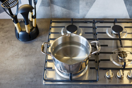 Kitchen furniture and kitchen setsの写真素材