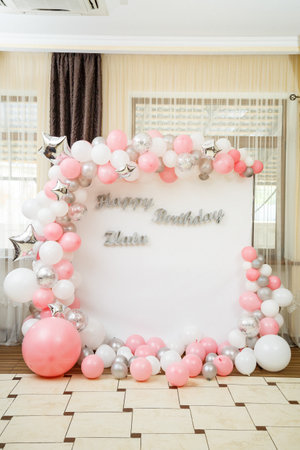Decoration and decor for children's partyの写真素材