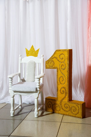 Decoration and decor for children's partyの写真素材