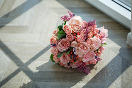 beautiful wedding bouquet for the brideの写真素材
