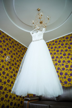Beautiful dress for the brideの写真素材