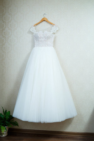 Beautiful dress for the brideの写真素材