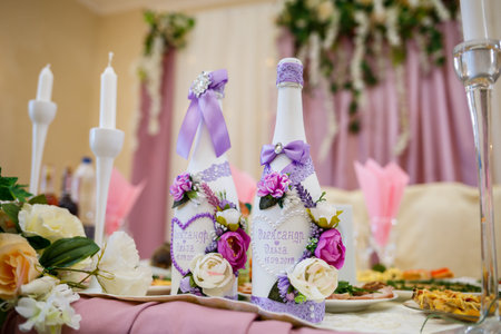 beautiful decor on a wedding dayの写真素材