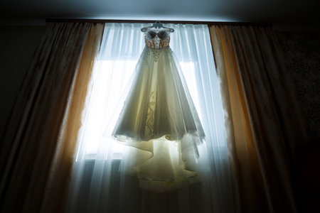 Beautiful dress for the brideの写真素材