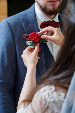 groom's accessories on the wedding day