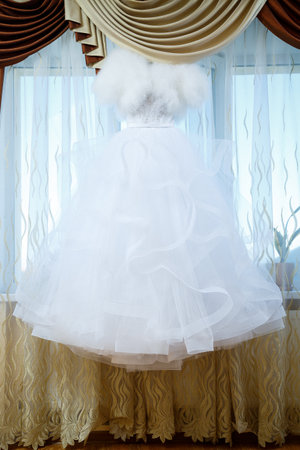 Beautiful dress for the brideの写真素材