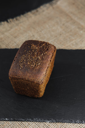Flour bakery products. Delicious freshly baked homemade bread. Rye pastry.の写真素材