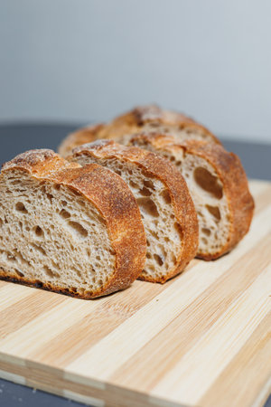 Delicious whole grain bread. Craft fresh bread. Homemade baking.