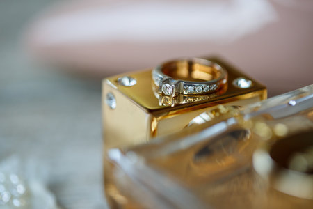 Accessories details for the bride. wedding details for womenの写真素材