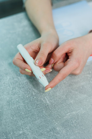A closeup view of hands demonstrating the use of a white pen, perfect for artistic projects, crafts,...