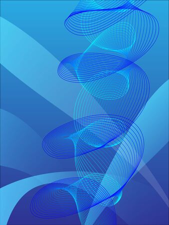 abstract modern vertical wave background in blue tones with gradientの写真素材