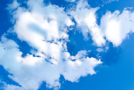 blue serene sky without clouds backgroundの写真素材