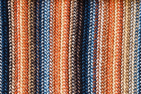 abstract woven colourful striped knitted macro textile background