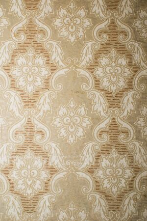 pattern of old beige wallpaper background