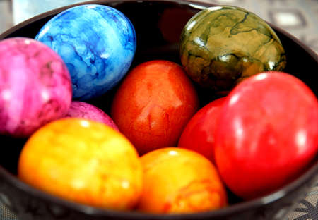 Background with Easter Eggs (Computer generated image)