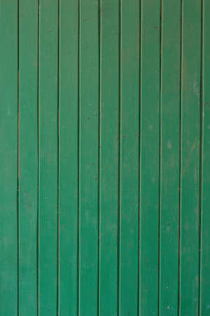 Texture. Green painted wooden boards.の写真素材