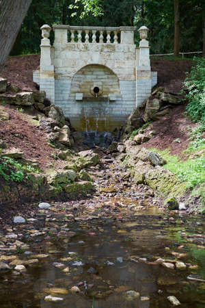 Grand Cascade in the park of Pavlovsk. Saint Petersburg.の写真素材