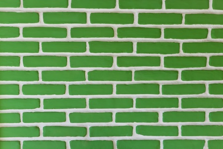 Green brick wall の写真素材