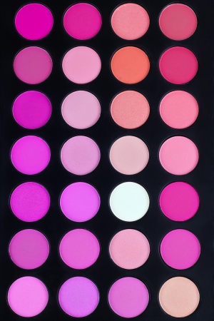 Colorful eye shadows palette. Makeup backgroundの写真素材