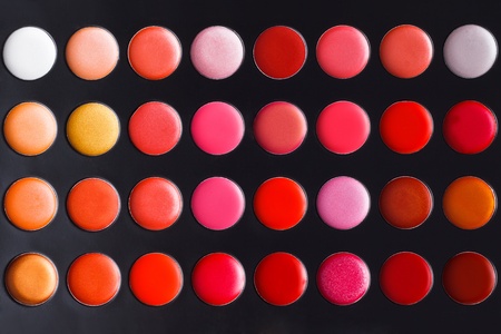 Colorful makeup background. Eye shadow paletteの写真素材