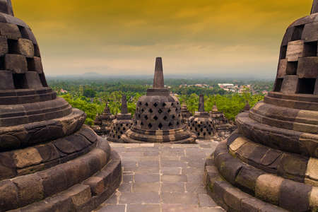 Borobudur Temple  Yogyakarta, Central Java, Indonesia の写真素材