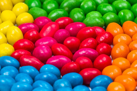 Sweet colorful candy. Close-up of colorful candy
