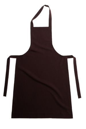 Brown apron isolated on white backgroundの写真素材