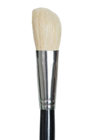 Makeup brush isolated on a white backgroundの写真素材