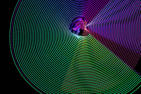 Abstract background made of light painting techniqueの写真素材