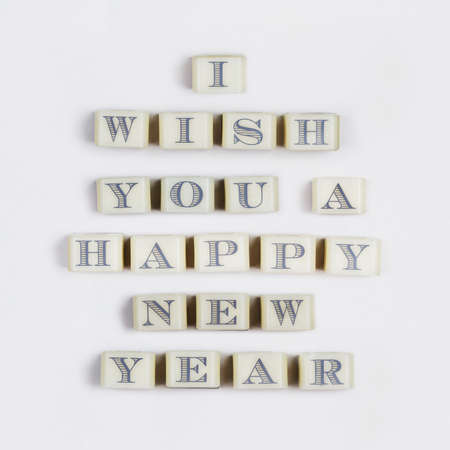 Happy new year message sign