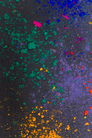 Colours on a dark backgroundの写真素材