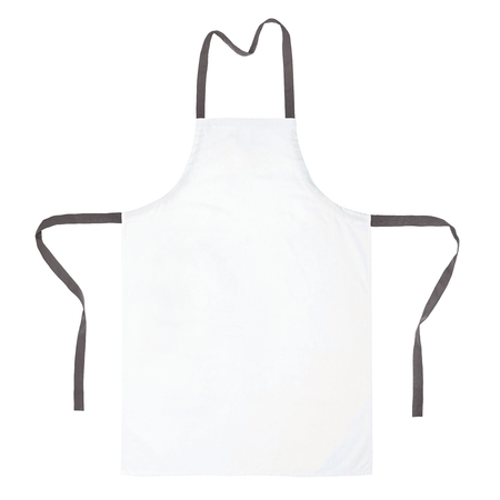 Blank apron isolated on white backgroundの写真素材