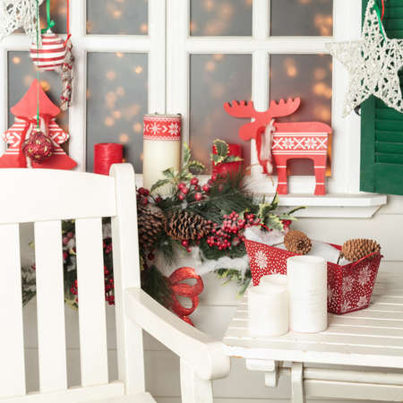 Christmas home decorationの写真素材