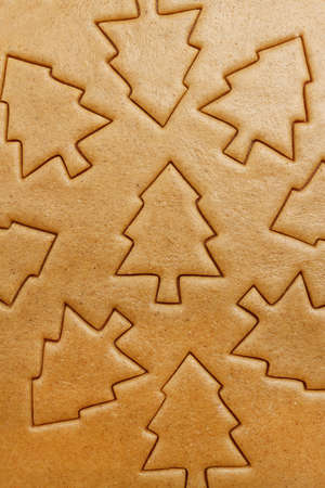 Christmas trees baking textureの写真素材
